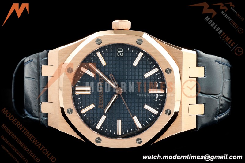 Audemars Piguet - Royal Oak 15510OR 41mm RG/LE Blue/Stk RSF SA4302 Mod