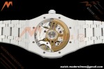 Audemars Piguet - Royal Oak 15500ST 41mm White Ceramic Black Dial APSF A4302 Mod