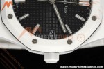 Audemars Piguet - Royal Oak 15500ST 41mm White Ceramic Black Dial APSF A4302 Mod