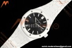Audemars Piguet - Royal Oak 15500ST 41mm White Ceramic Black Dial APSF A4302 Mod