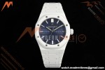 Audemars Piguet - Royal Oak 15500ST 41mm White Ceramic Blue Dial APSF A4302 Mod