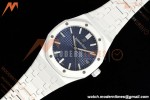 Audemars Piguet - Royal Oak 15500ST 41mm White Ceramic Blue Dial APSF A4302 Mod