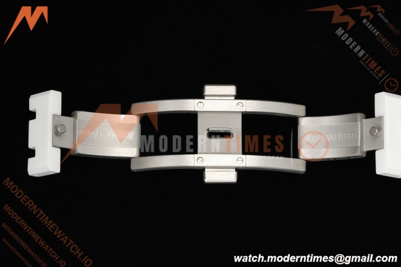 Audemars Piguet - Royal Oak 15500ST 41mm White Ceramic Blue Dial APSF A4302 Mod