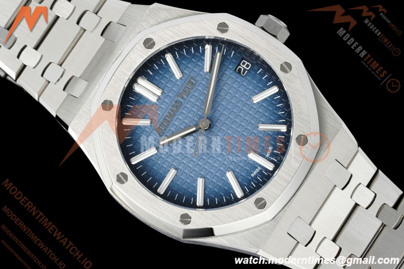 Audemars Piguet - Royal Oak 41mm 15510BC SS/SS Smoke Blue TWSF A4302 Mod