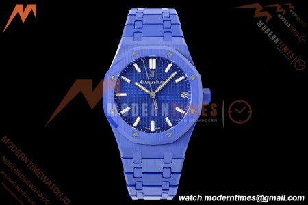 Audemars Piguet - Royal Oak 15500ST 41mm Blue Ceramic Vibrant Blue APSF SA4302 Mod | 오데마 피게 - 로얄 오크 15500ST 41mm 블루 세라믹 바이브런트 블루 APSF SA4302 모드