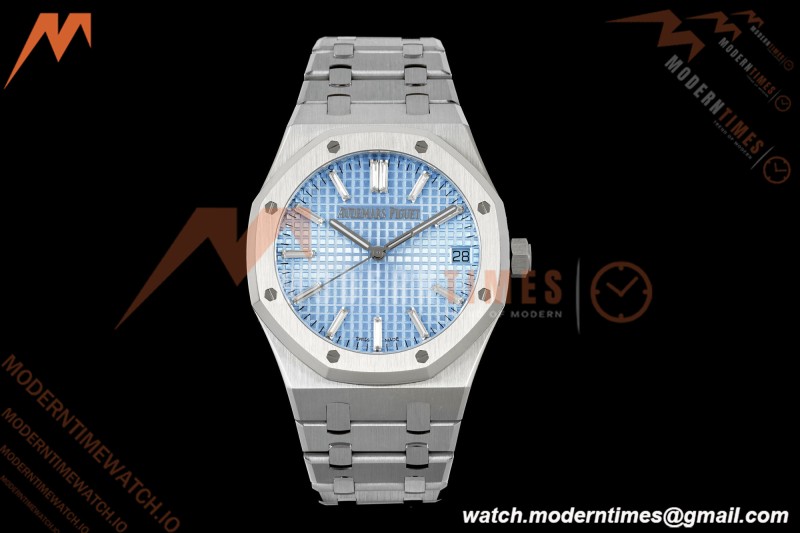 Audemars Piguet - Royal Oak 37mm 15550ST SS/SS Smoke Blue ZF SA4302 Mod | 오데마 피게 - 로얄 오크 37mm 15550ST SS/SS 스모크 블루 ZF SA4302 모드