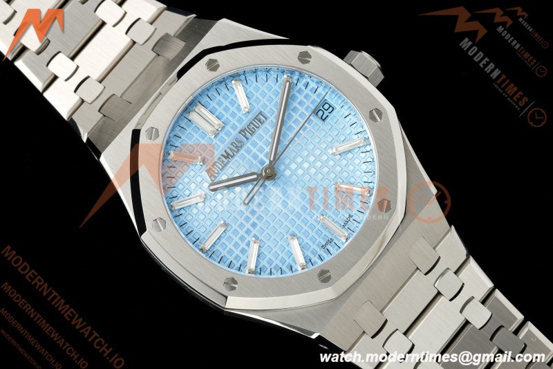 Audemars Piguet - Royal Oak 37mm 15550ST SS/SS Smoke Blue ZF SA4302 Mod | 오데마 피게 - 로얄 오크 37mm 15550ST SS/SS 스모크 블루 ZF SA4302 모드