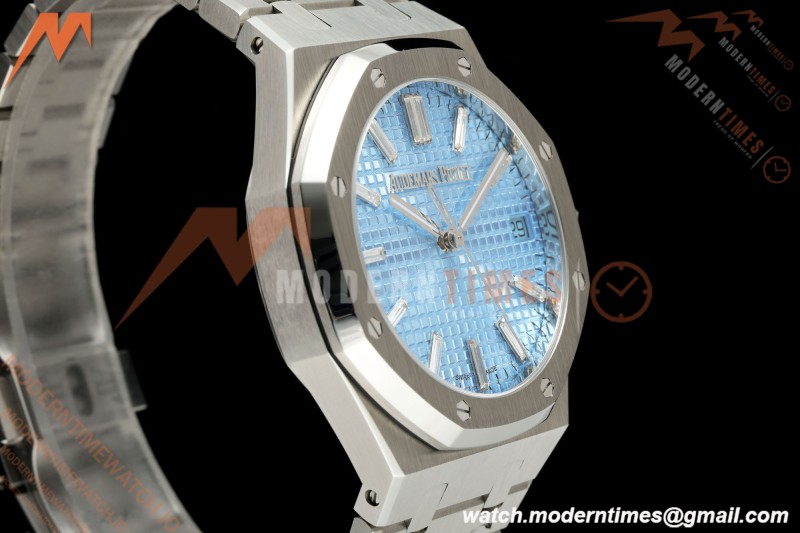 Audemars Piguet - Royal Oak 37mm 15550ST SS/SS Smoke Blue ZF SA4302 Mod | 오데마 피게 - 로얄 오크 37mm 15550ST SS/SS 스모크 블루 ZF SA4302 모드