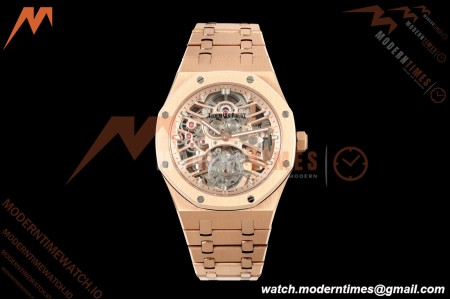 Audemars Piguet - Royal Oak 41mm 26735SG RG/RG Skeleton Dial APPF Tourbillon