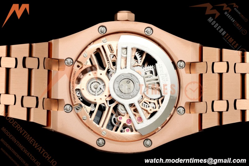 Audemars Piguet - Royal Oak 41mm 26735SG RG/RG Skeleton Dial APPF Tourbillon