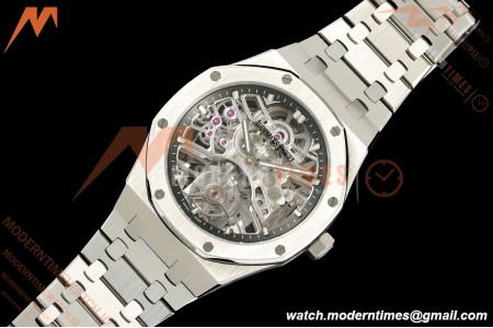 Audemars Piguet - Royal Oak 41mm 26735ST SS/SS Skeleton Dial APPF Tourbillon