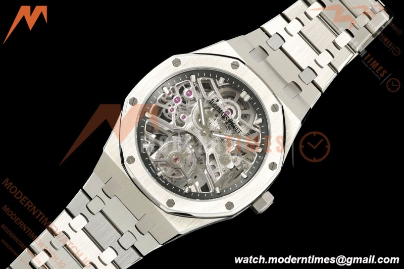 Audemars Piguet - Royal Oak 41mm 26735ST SS/SS Skeleton Dial APPF Tourbillon