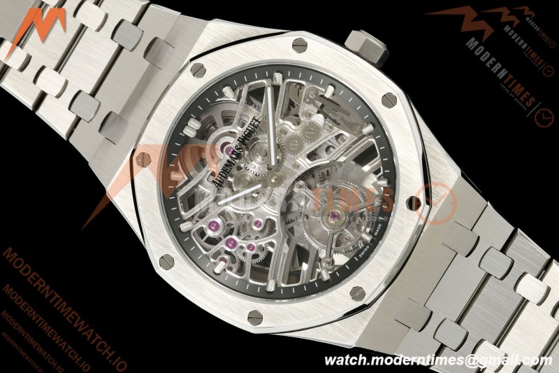 Audemars Piguet - Royal Oak 41mm 26735ST SS/SS Skeleton Dial APPF Tourbillon