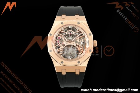 Audemars Piguet - Royal Oak 41mm 26735SG RG/RU Skeleton Dial APPF Tourbillon | 오데마피게 - 로얄오크 41mm 26735SG RG/RU Skeleton 다이얼 APPF Tourbillon