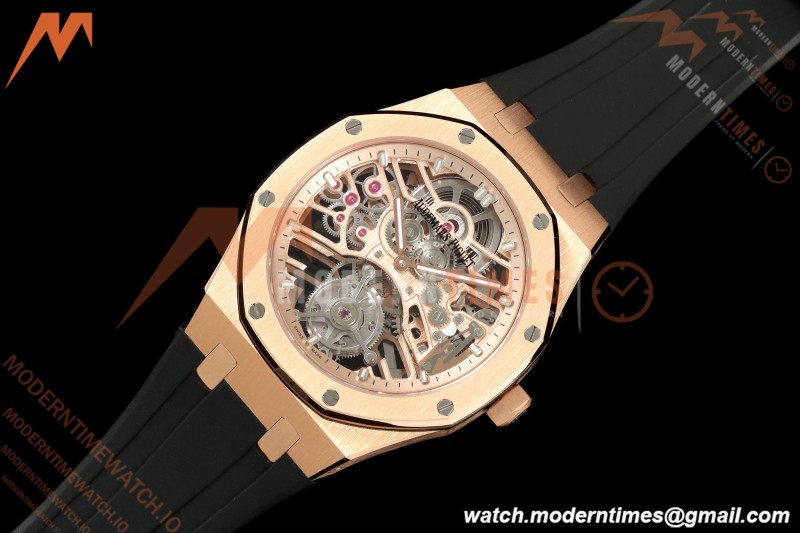 Audemars Piguet - Royal Oak 41mm 26735SG RG/RU Skeleton Dial APPF Tourbillon