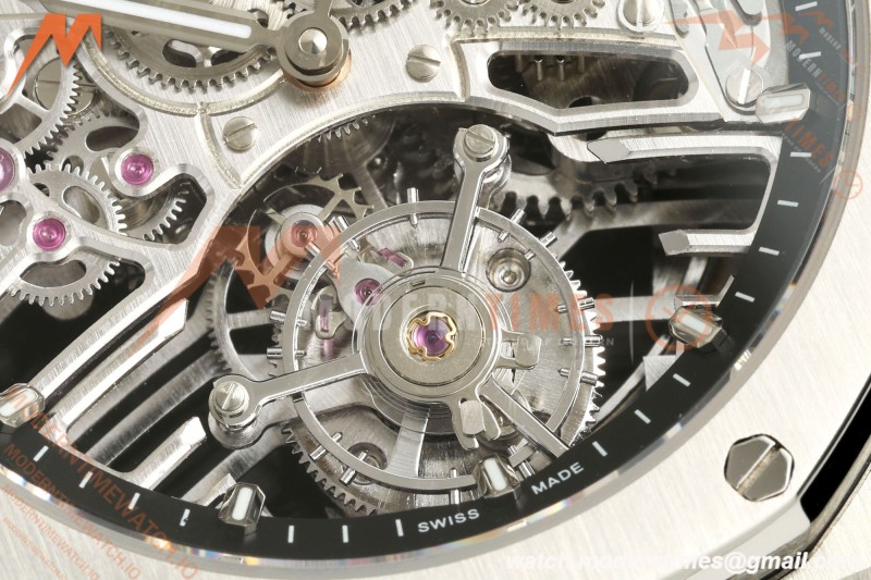 Audemars Piguet - Royal Oak 41mm 26735ST SS/RU Skeleton Dial APPF Tourbillon