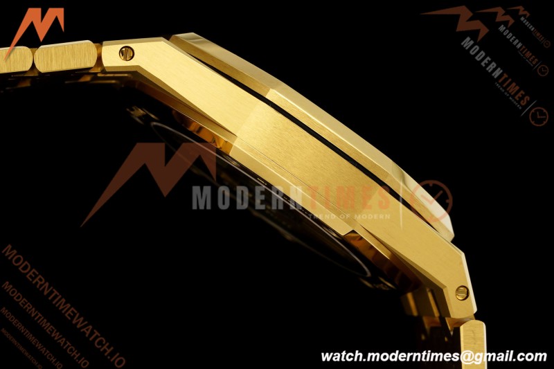 Audemars Piguet - Royal Oak Openworked 39mm 16204BA YG/YG Skeleton Dial ZF A7124