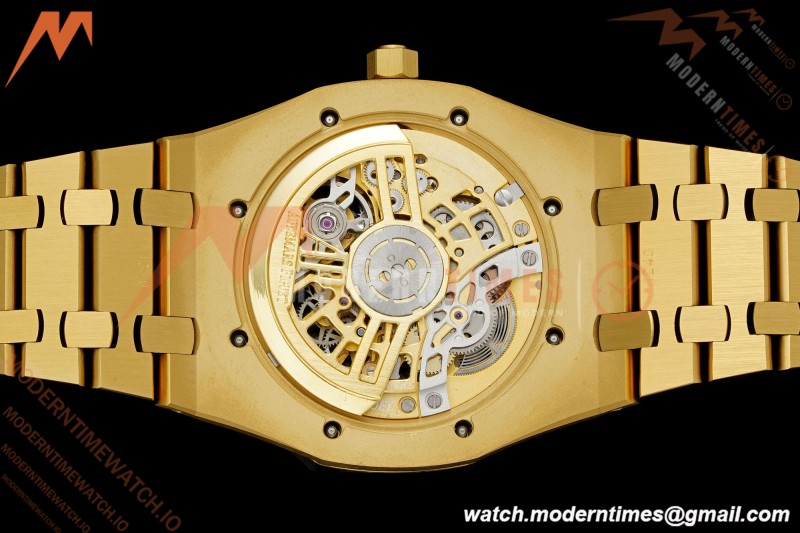 Audemars Piguet - Royal Oak Openworked 39mm 16204BA YG/YG Skeleton Dial ZF A7124