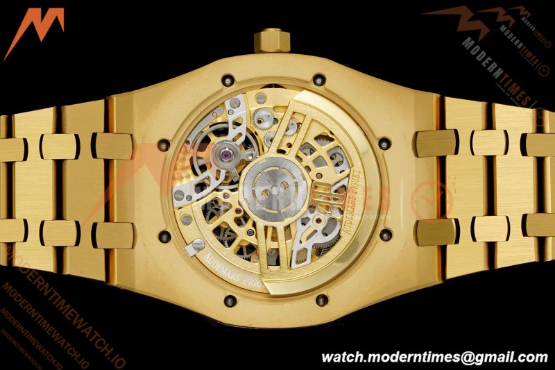 Audemars Piguet - Royal Oak Openworked 39mm 16204BA YG/YG Skeleton Dial ZF A7124