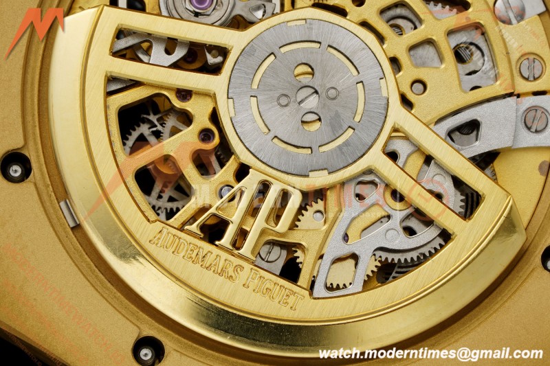 Audemars Piguet - Royal Oak Openworked 39mm 16204BA YG/YG Skeleton Dial ZF A7124