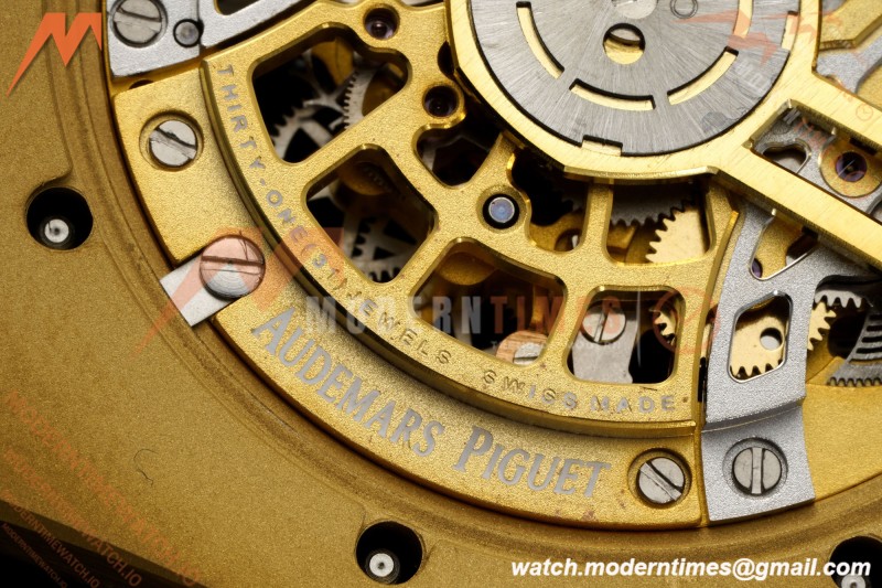 Audemars Piguet - Royal Oak Openworked 39mm 16204BA YG/YG Skeleton Dial ZF A7124