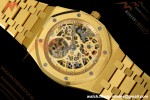 Audemars Piguet - Royal Oak Openworked 39mm 16204BA YG/YG Skeleton Dial ZF A7124