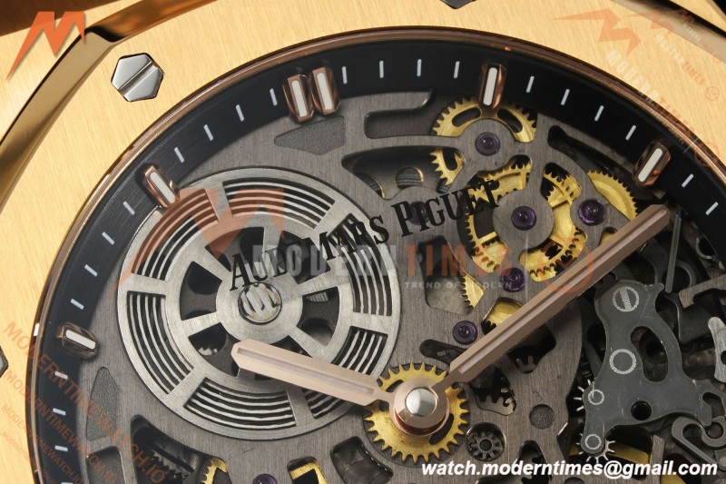 Audemars Piguet - Royal Oak Openworked 39mm 16204ST SS/SS Skeleton Dial ZF A7124 | 오데마 피게 - 로얄 오크 오픈워크 39mm 16204OR RG/RG 스켈레톤 다이얼 ZF A7124