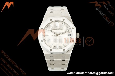 Audemars Piguet - Royal Oak 41mm 15510ST SS/SS Wht/Stk TOP SA4302 Mod