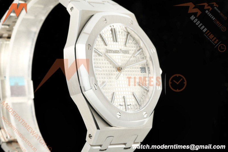 Audemars Piguet - Royal Oak 41mm 15510ST SS/SS Wht/Stk TOP SA4302 Mod