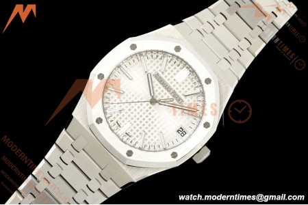Audemars Piguet - Royal Oak 41mm 15510ST SS/SS Wht/Stk TOP SA4302 Mod