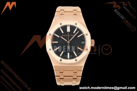Audemars Piguet - Royal Oak 41mm 15510OR Gain Weight RG/RG Black Dial DDF DD4302 Mod