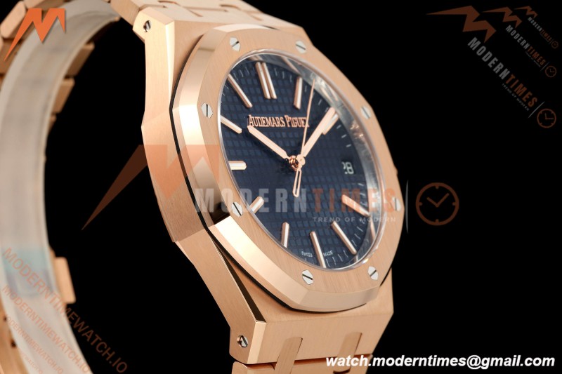 Audemars Piguet - Royal Oak 41mm 15510OR Gain Weight RG/RG Blue Dial DDF DD4302 Mod