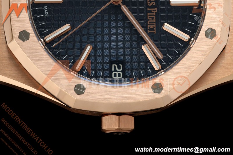 Audemars Piguet - Royal Oak 41mm 15510OR Gain Weight RG/RG Blue Dial DDF DD4302 Mod