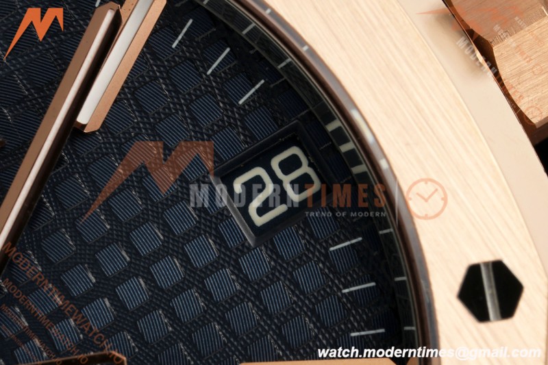 Audemars Piguet - Royal Oak 41mm 15510OR Gain Weight RG/RG Blue Dial DDF DD4302 Mod