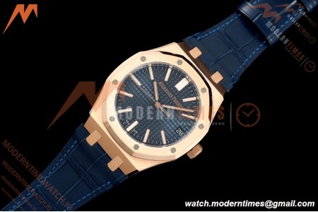 Audemars Piguet - Royal Oak 41mm 15510OR Gain Weight RG/LE Blue Dial DDF DD4302 Mod