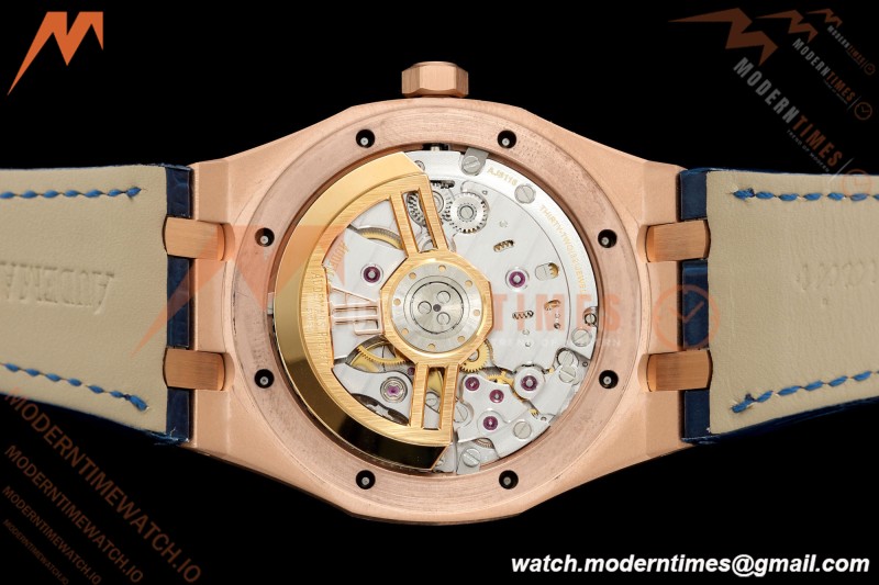 Audemars Piguet - Royal Oak 41mm 15510OR Gain Weight RG/LE Blue Dial DDF DD4302 Mod | 오데마 피게 - 로얄 오크 41mm 15510OR 게인 웨이트 RG/LE 블루 다이얼 DDF DD4302 모드