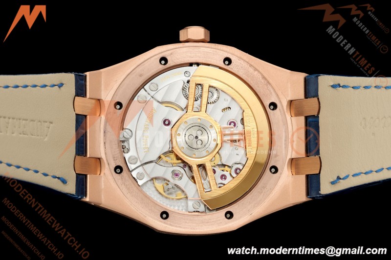 Audemars Piguet - Royal Oak 41mm 15510OR Gain Weight RG/LE Blue Dial DDF DD4302 Mod | 오데마 피게 - 로얄 오크 41mm 15510OR 게인 웨이트 RG/LE 블루 다이얼 DDF DD4302 모드