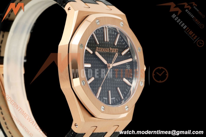Audemars Piguet - Royal Oak 41mm 15510OR Gain Weight RG/LE Black Dial DDF DD4302 Mod