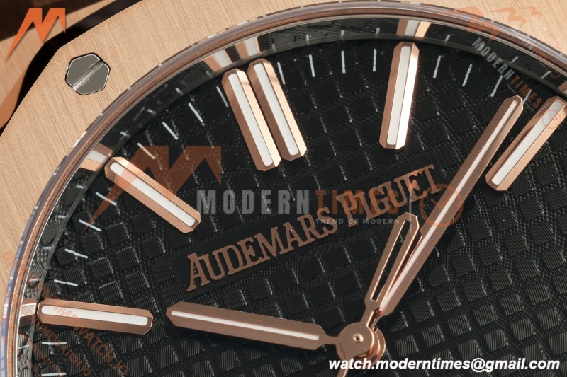 Audemars Piguet - Royal Oak 41mm 15510OR Gain Weight RG/LE Black Dial DDF DD4302 Mod