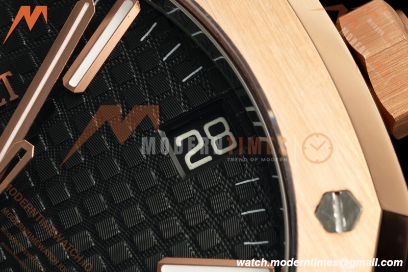 Audemars Piguet - Royal Oak 41mm 15510OR Gain Weight RG/LE Black Dial DDF DD4302 Mod