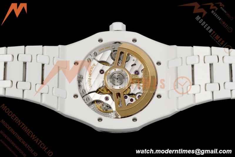 Audemars Piguet - Royal Oak 15500 41mm White Ceramic Sunflower APSF SA4302 Mod