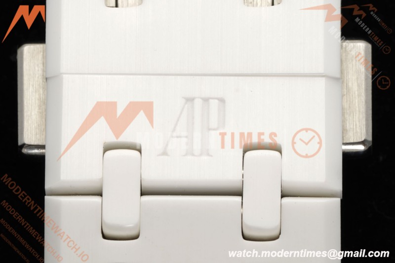 Audemars Piguet - Royal Oak 15500 41mm White Ceramic Sunflower APSF SA4302 Mod