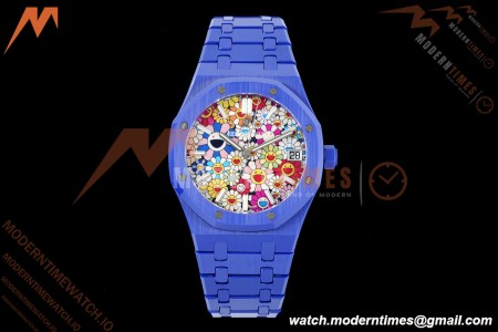 Audemars Piguet - Royal Oak 15500 41mm Blue Ceramic Sunflower APSF SA4302 Mod