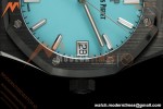 Audemars Piguet - Royal Oak 15500 41mm Black Ceramic Tiffany Blue APSF SA4302 Mod | 오데마 피게 - 로얄 오크 15500 41mm 블랙 세라믹 티파니 블루 APSF SA4302 모드
