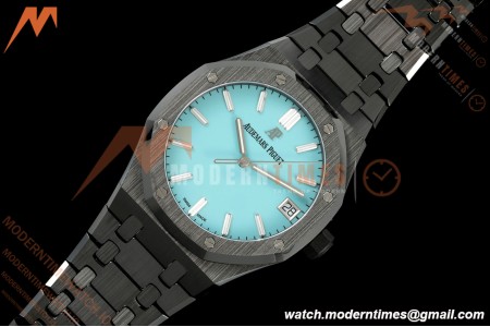 Audemars Piguet - Royal Oak 15500 41mm Black Ceramic Tiffany Blue APSF SA4302 Mod