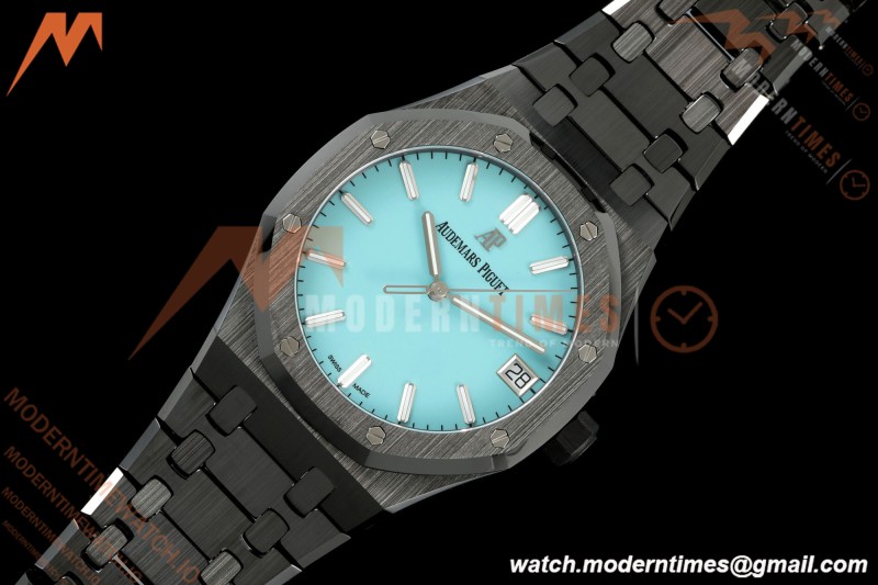 Audemars Piguet - Royal Oak 15500 41mm Black Ceramic Tiffany Blue APSF SA4302 Mod | 오데마 피게 - 로얄 오크 15500 41mm 블랙 세라믹 티파니 블루 APSF SA4302 모드