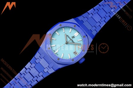 Audemars Piguet - Royal Oak 15500ST 41mm Blue Ceramic Tiffany Blue Dial APSF A4302 Mod