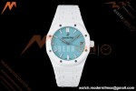 Audemars Piguet - Royal Oak 15500ST 41mm White Ceramic Tiffany Blue Dial APSF A4302 Mod