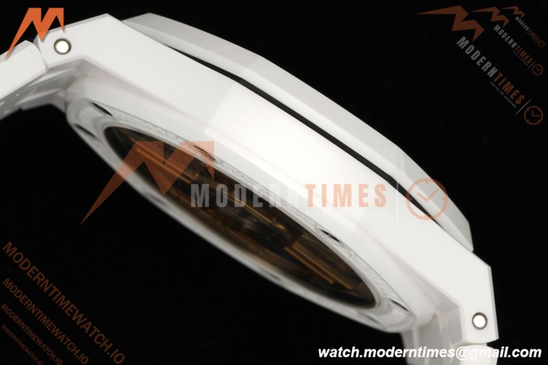 Audemars Piguet - Royal Oak 15500ST 41mm White Ceramic Tiffany Blue Dial APSF A4302 Mod