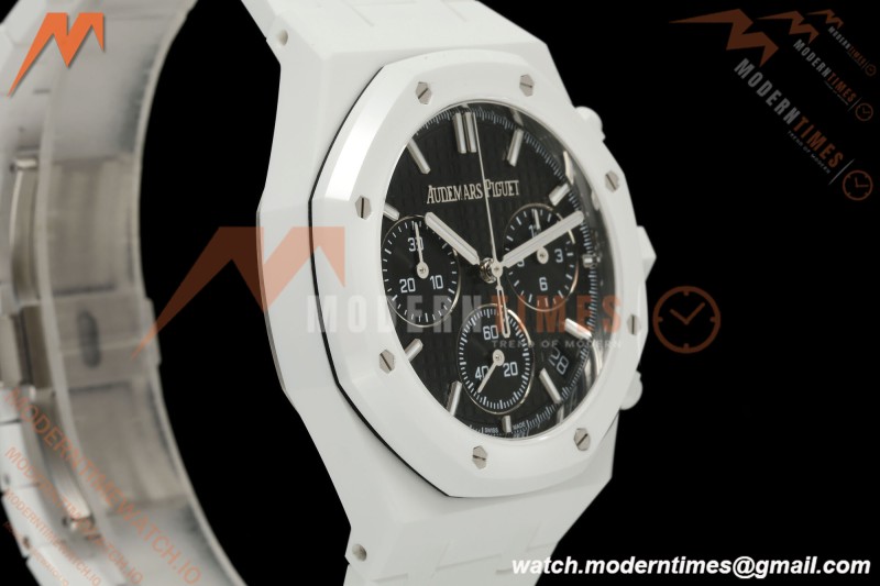 Audemars Piguet - Royal Oak Chrono 26240CE 41mm White Ceramic Black Dial APSF SA4401